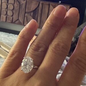4.66 oval lab diamond ring!